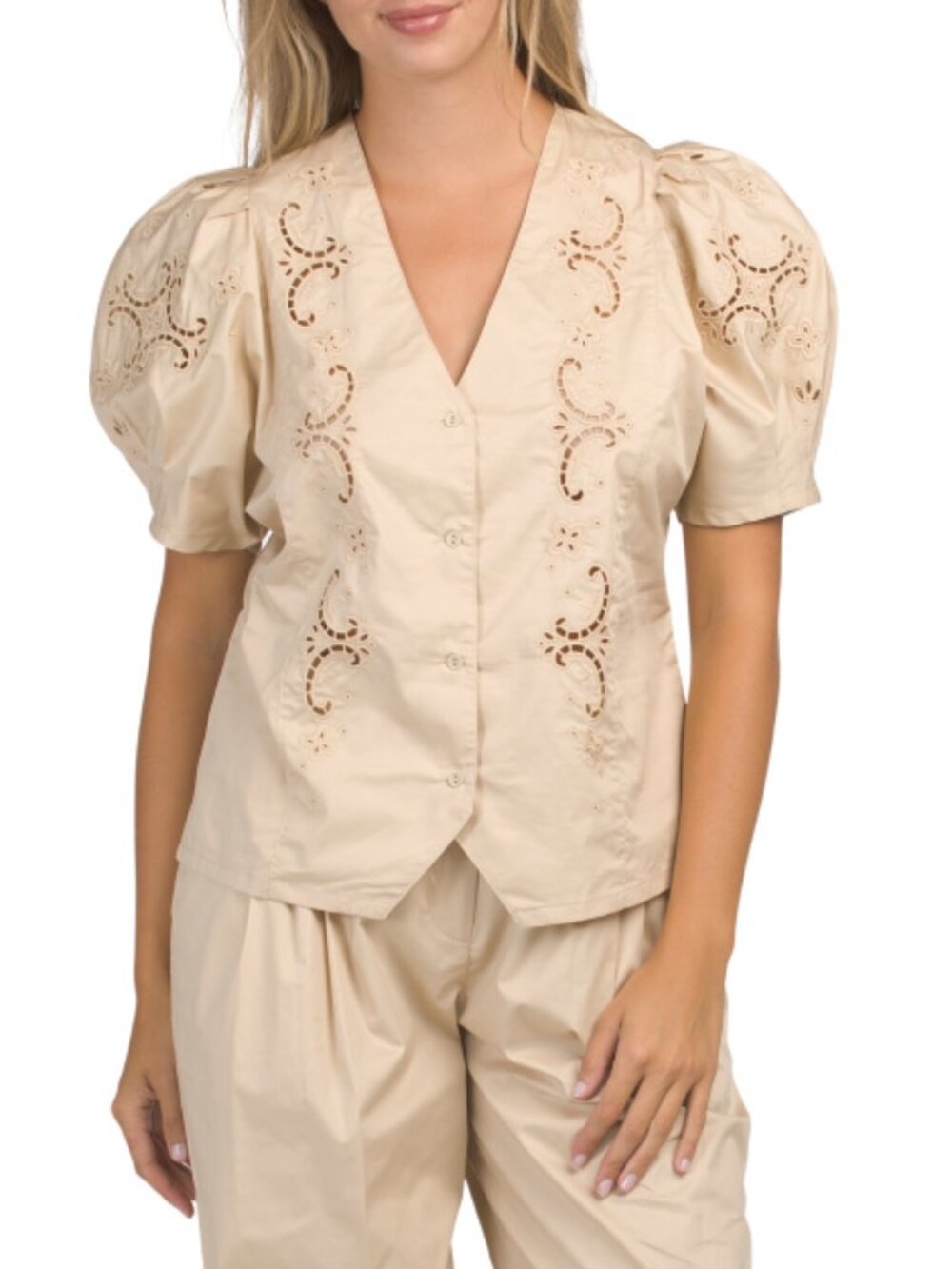 REBECCA TAYLOR Raquel Twill Shirt